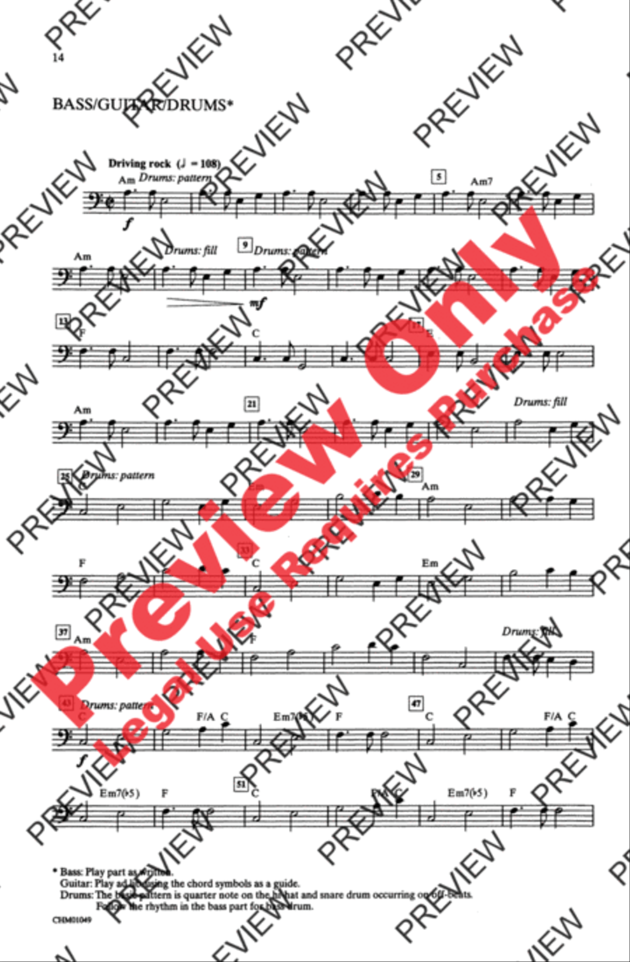 You're the One That I Want 4-Part scores gallery preview page 14