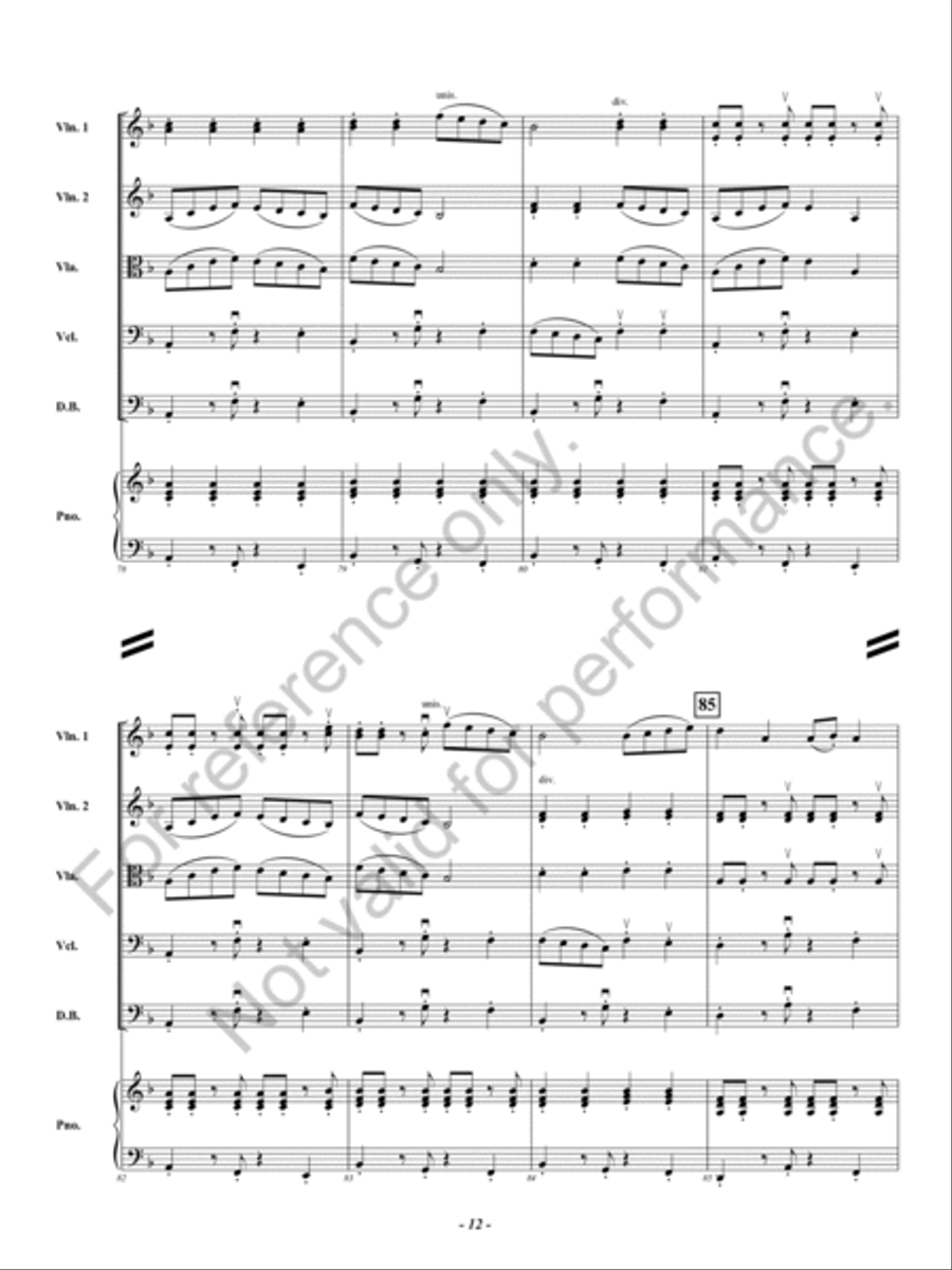 Strange Twists and Devious Turns String Orchestra scores gallery preview page 13