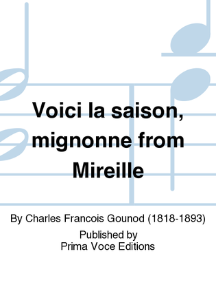Book cover for Voici la saison, mignonne from Mireille