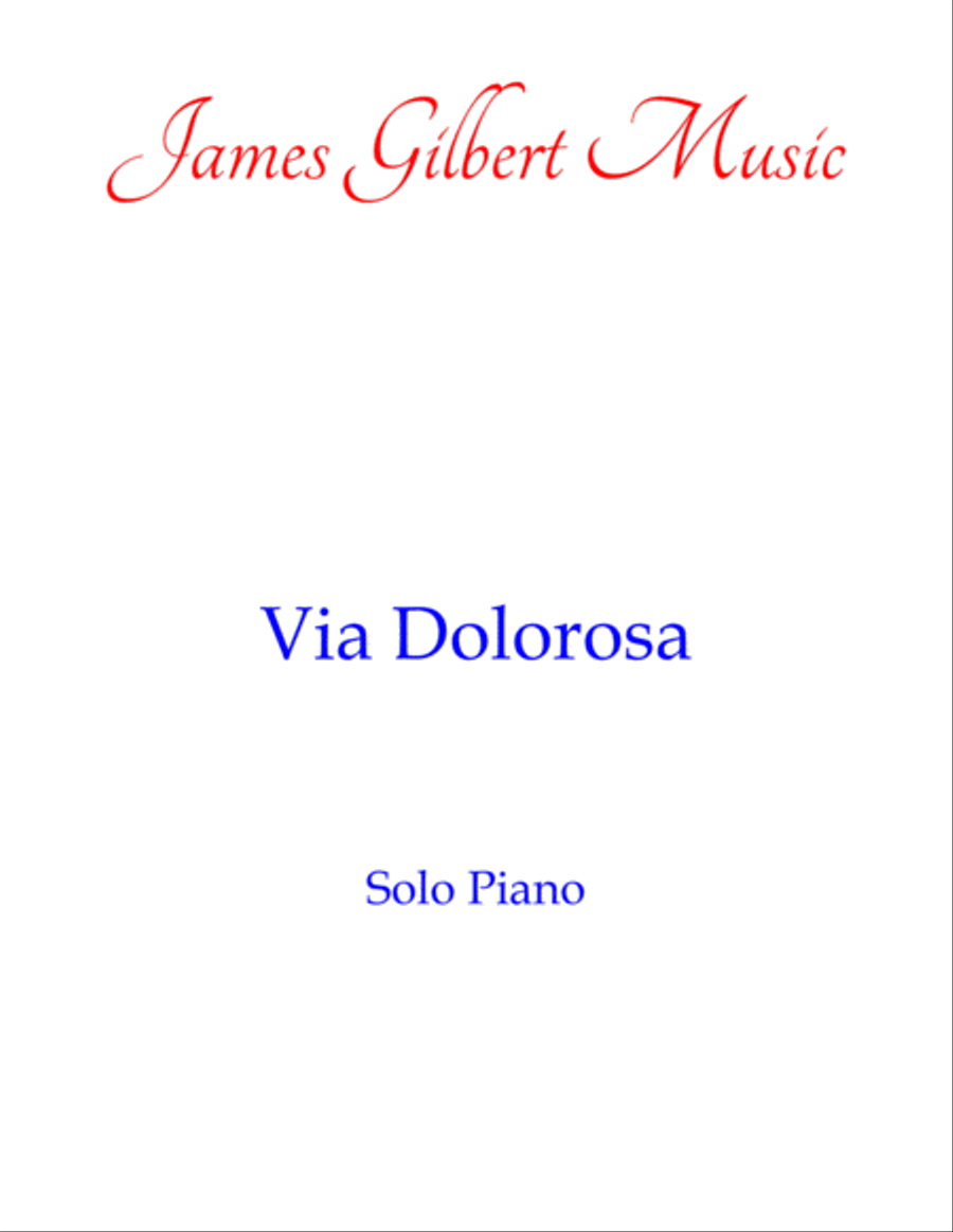 Via Dolorosa Piano Solo scores gallery preview page 1