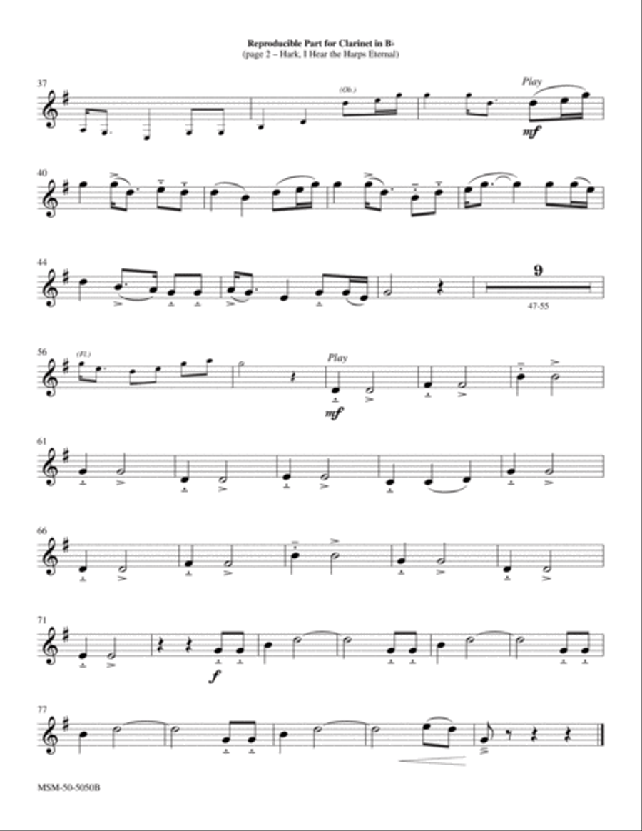 Hark, I Hear the Harps Eternal Choir scores gallery preview page 6