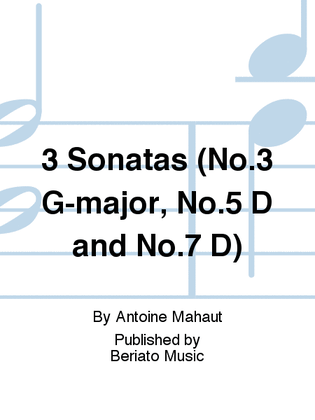 Book cover for 3 Sonatas (No.3 G-major, No.5 D and No.7 D)