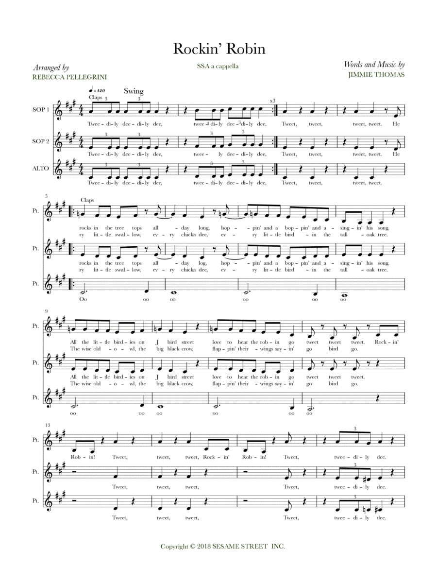 Rockin' Robin SSA scores gallery preview page 1