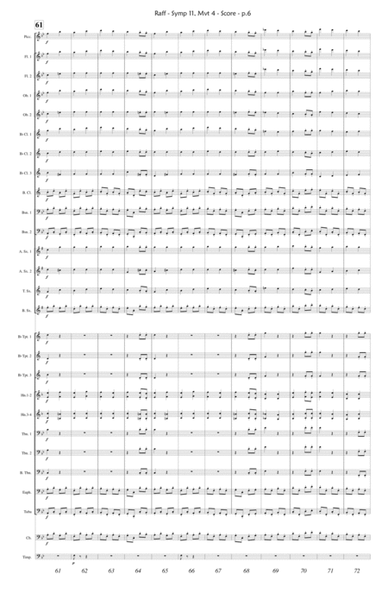Joachim Raff - Winter Symphony Mvt.4 (Carnival) - SCORE ONLY image number null
