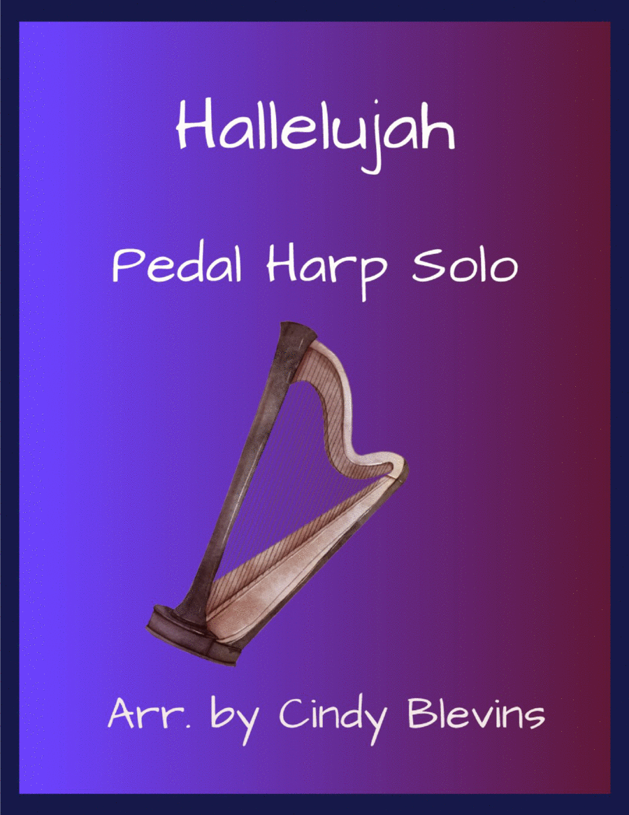 Hallelujah Pedal Harp scores gallery preview page 1