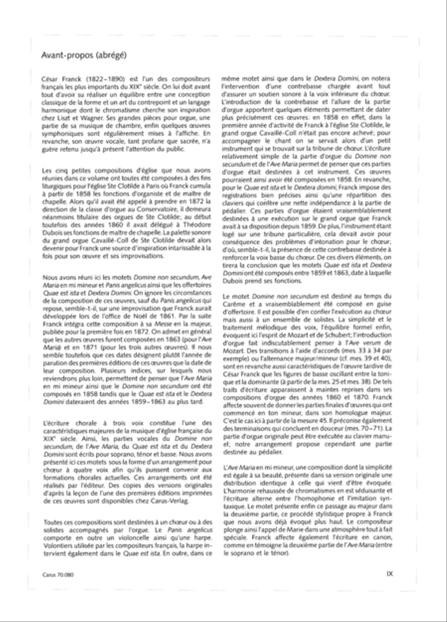 Five Short Sacred Compositions (Funf kleinere Kirchenwerke) Score scores gallery preview page 9