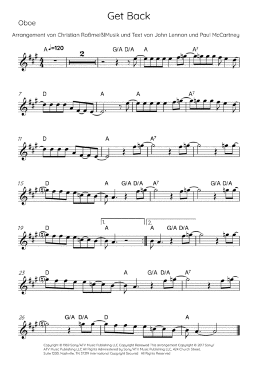 Get Back Get Back Small Ensemble scores gallery preview page 4