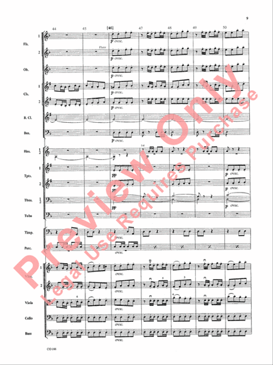 Bacchanale from Samson & Delilah (Score Only) Full Orchestra scores gallery preview page 12