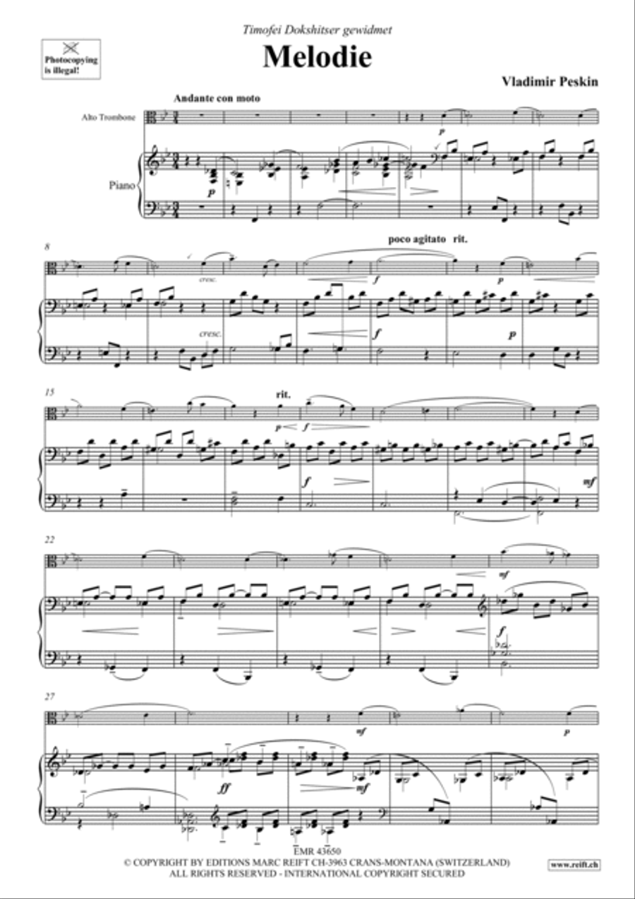 Melodie Melodie Piano Accompaniment scores gallery preview page 3