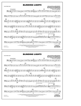 Book cover for Blinding Lights (arr. Matt Conaway) - Electric Bass