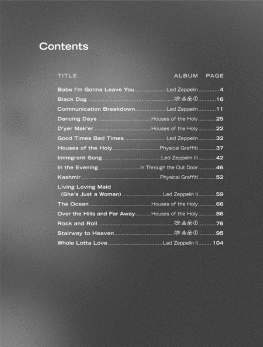 Led Zeppelin -- Easy Guitar Anthology Easy Guitar scores gallery preview page 2