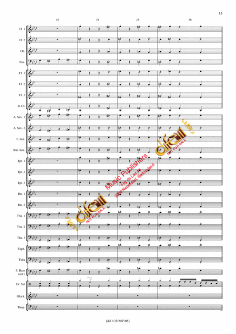Theme from Inspector Gadget Concert Band scores gallery preview page 12