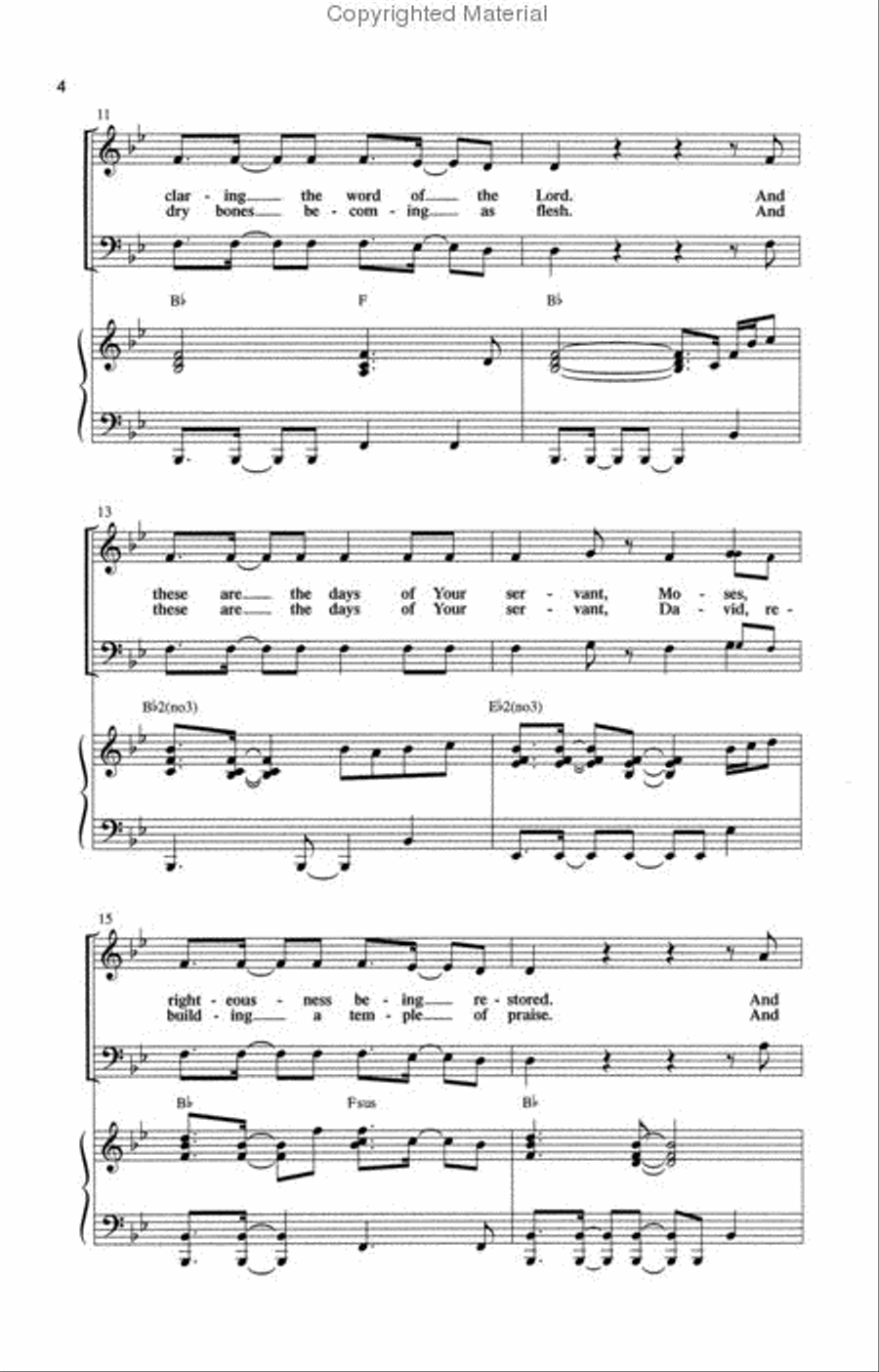 Days Of Elijah - Anthem 4-Part scores gallery preview page 3