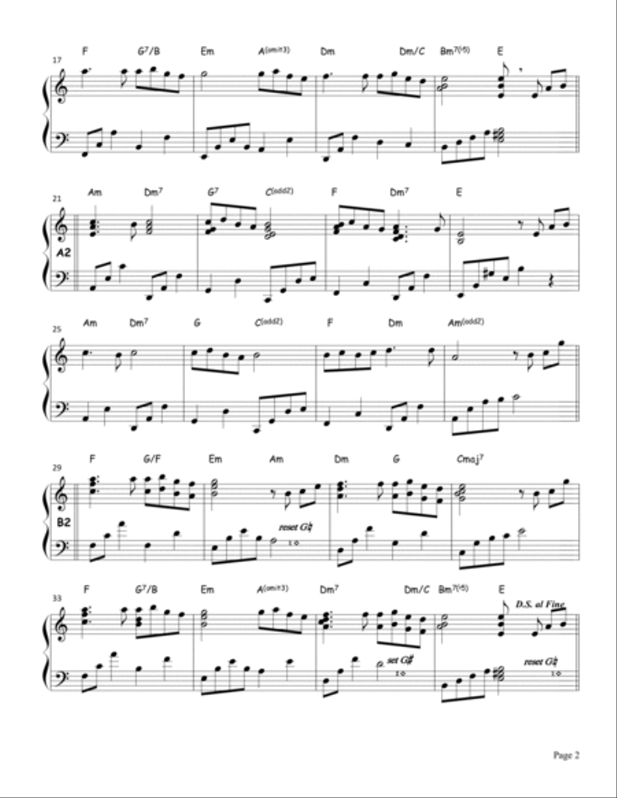 Song From A Secret Garden (Korean Version) Celtic Harp scores gallery preview page 2