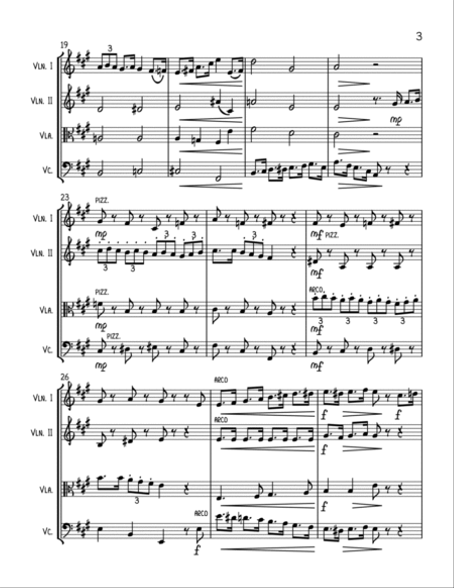 It's Beginning To Look Like Christmas String Quartet scores gallery preview page 3