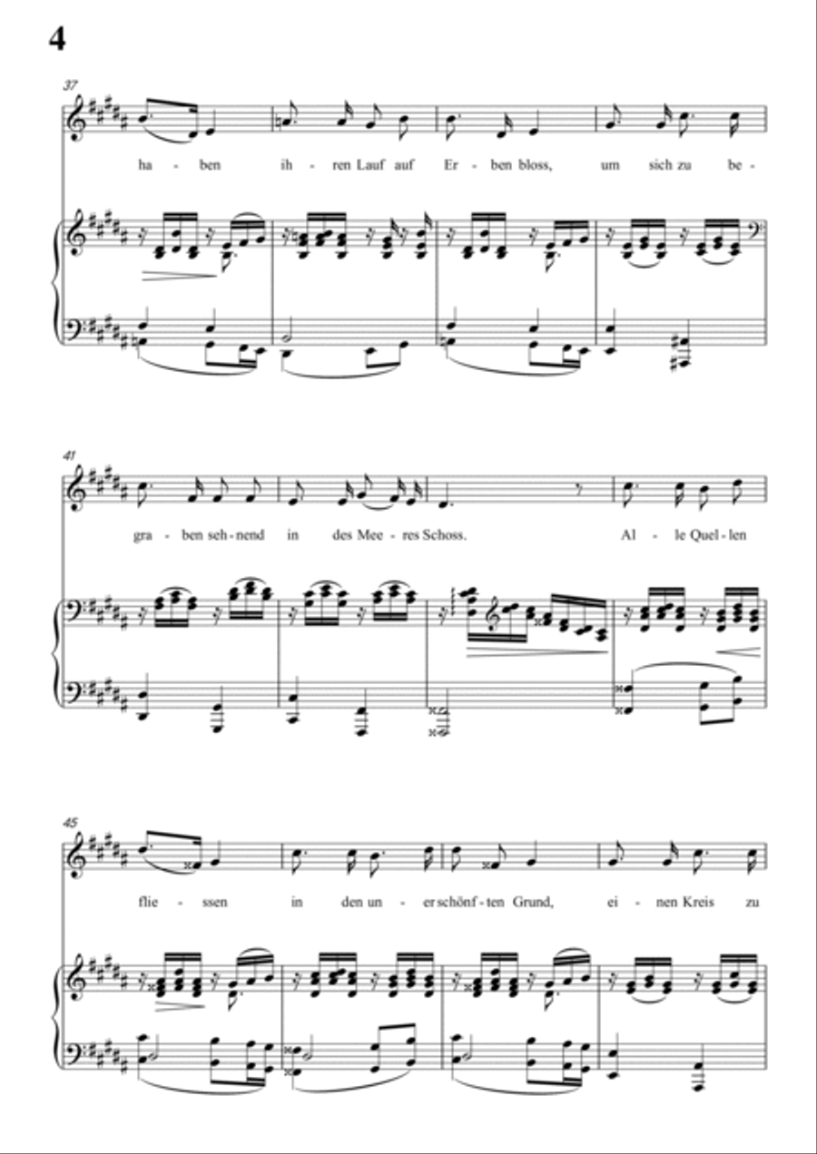 Schumann-Rose,Meer und Sonne in B Major for Voice and Piano Voice Solo scores gallery preview page 5