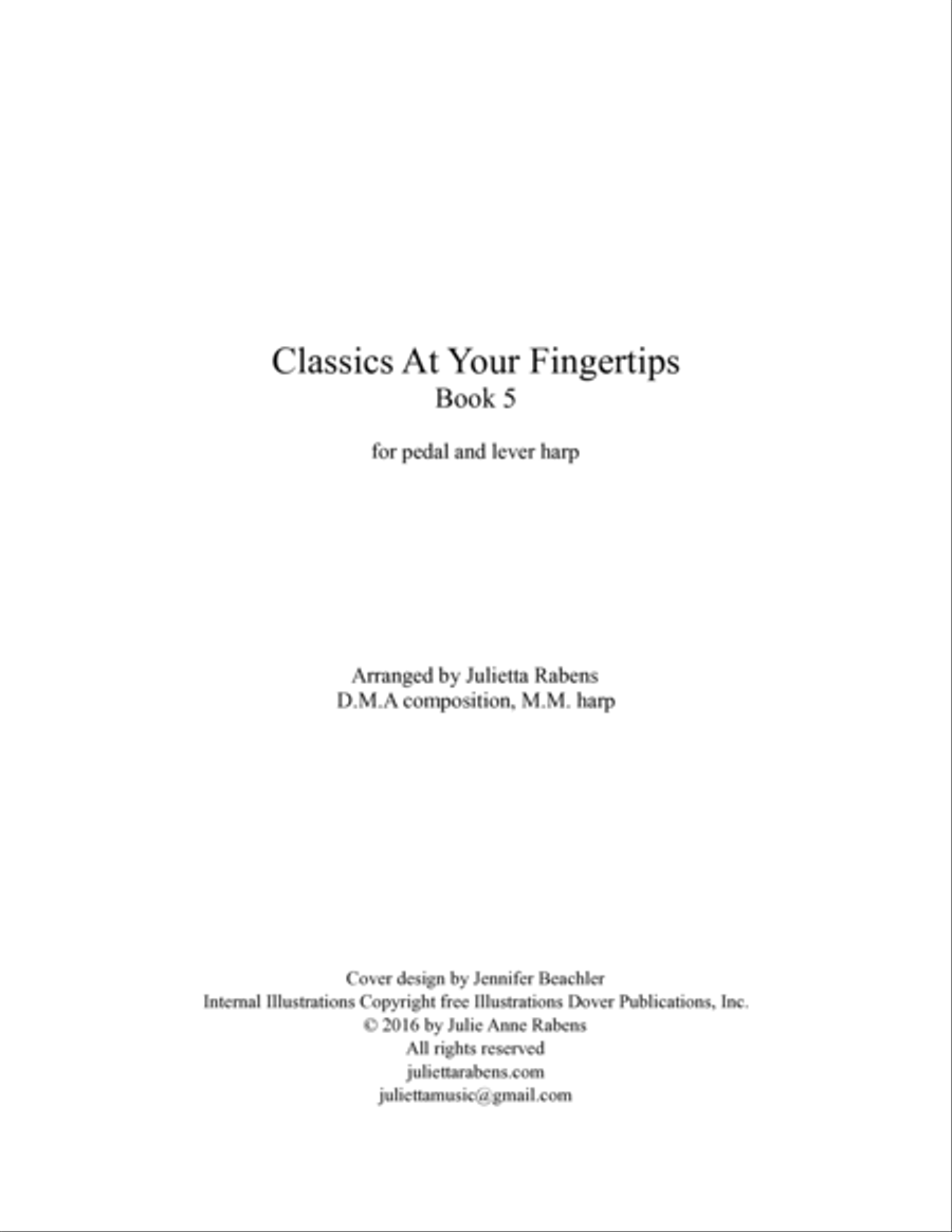 Classics at Your Fingertips for Harp Book 5