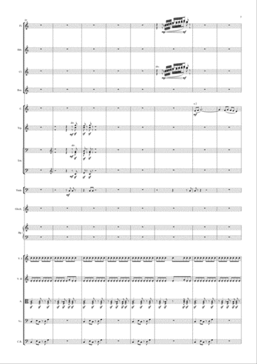 Ouverture & Soupirs Nocturnes (Complete program) Large Ensemble scores gallery preview page 3