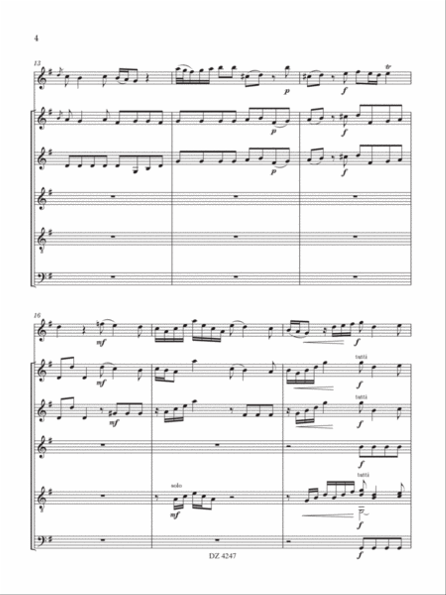 Concerto in Sol Maggiore Orchestra scores gallery preview page 5