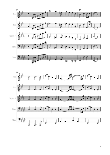 Wedding March - Brass Quintet- F.Mendelssohn image number null