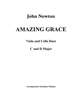 Book cover for Amazing Grace Viola and Violoncello Duet-Two Tonalities Included