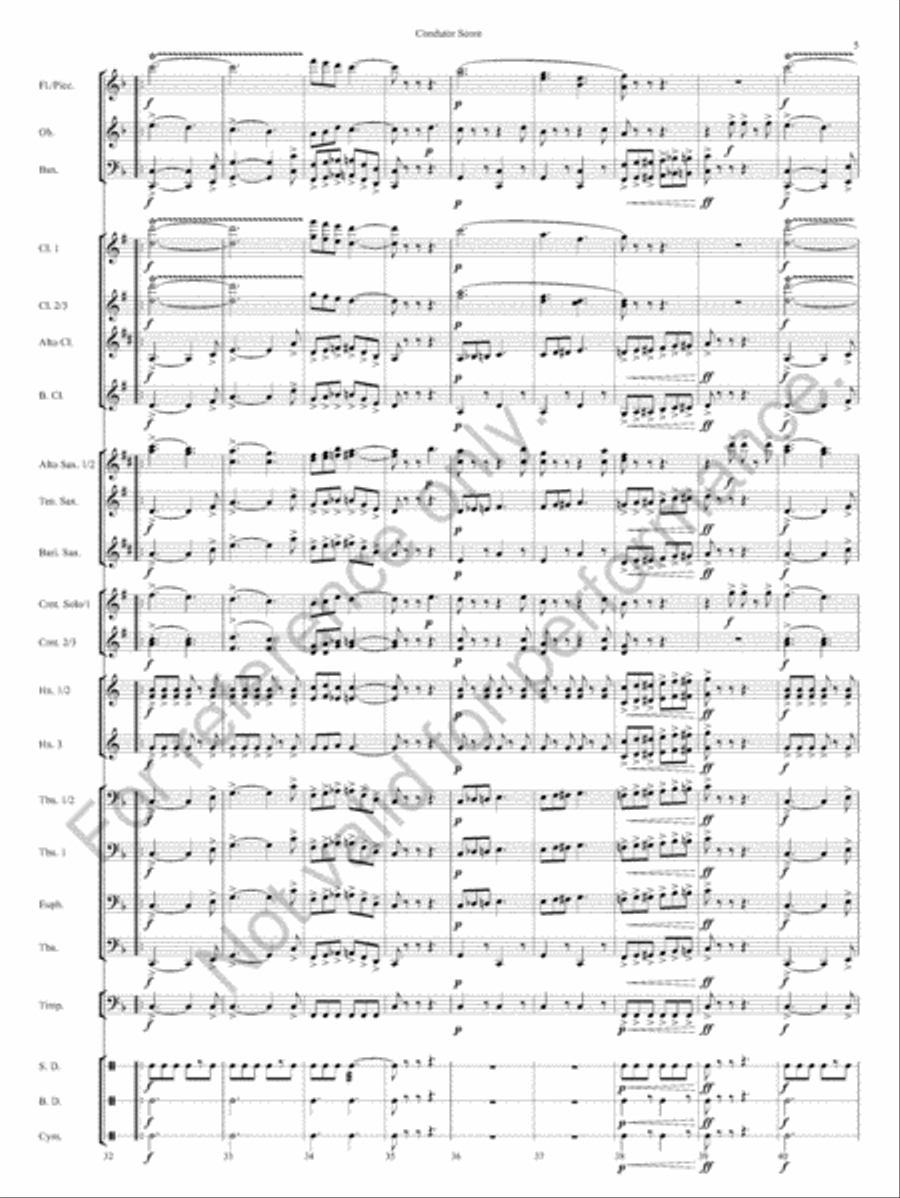 Honor Guard March Honor Guard March Concert Band scores gallery preview page 8