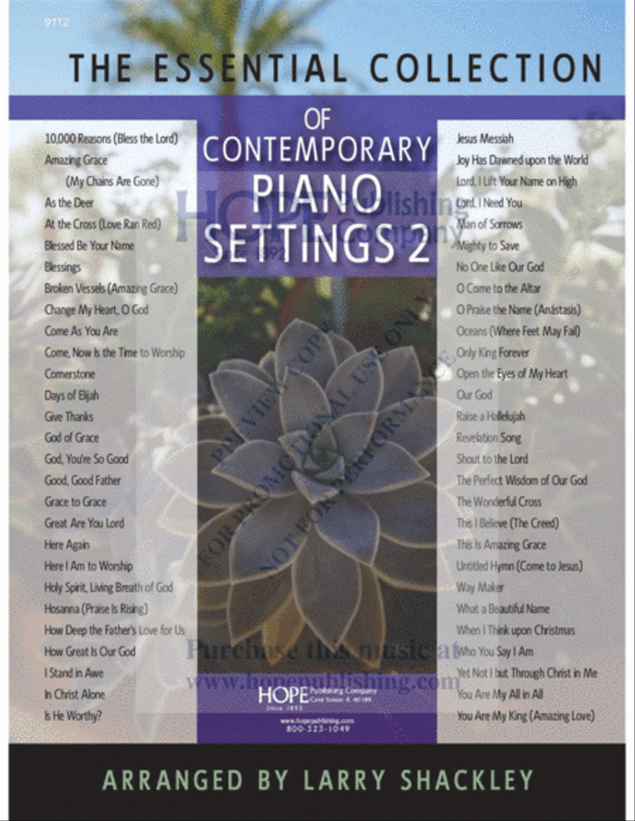 Essential Collection of Contemporary Piano Settings, Vol. 2