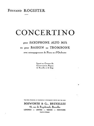 Rogister, F Concerto