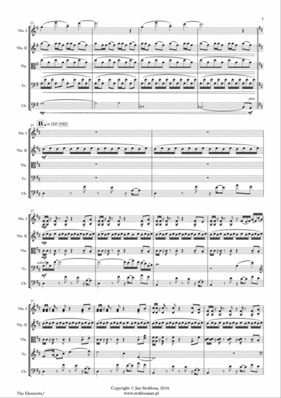 The Elements String Quartet scores gallery preview page 3