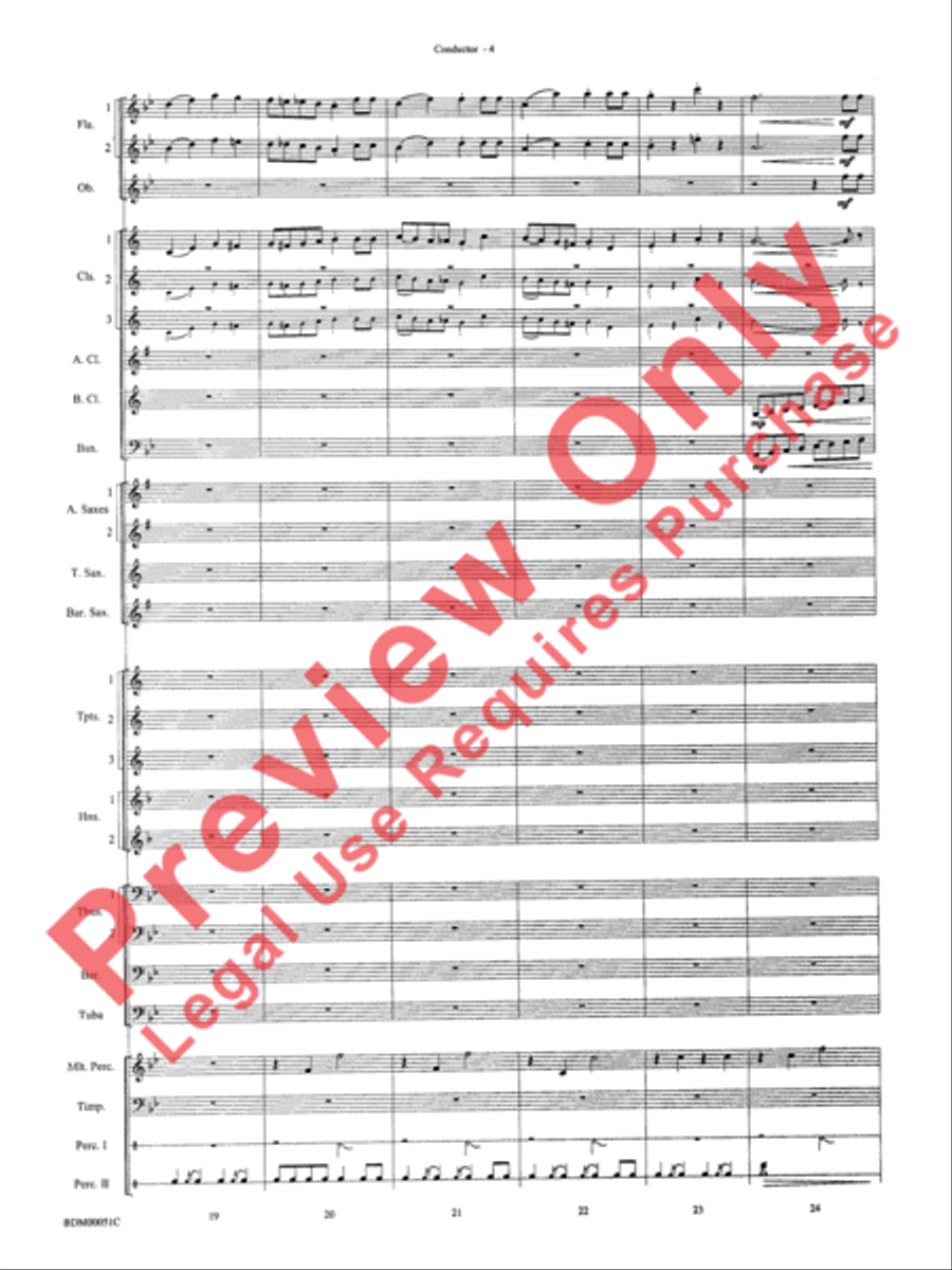 Parade of the Wooden Soldiers Concert Band scores gallery preview page 6