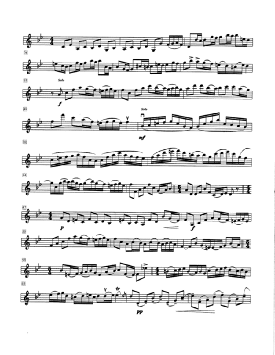 A BAROQUE CONCERTO for two violins and piano Violin Solo scores gallery preview page 4