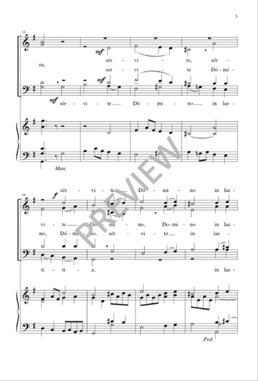 Jubilate Deo Jubilate Deo 4-Part scores gallery preview page 3