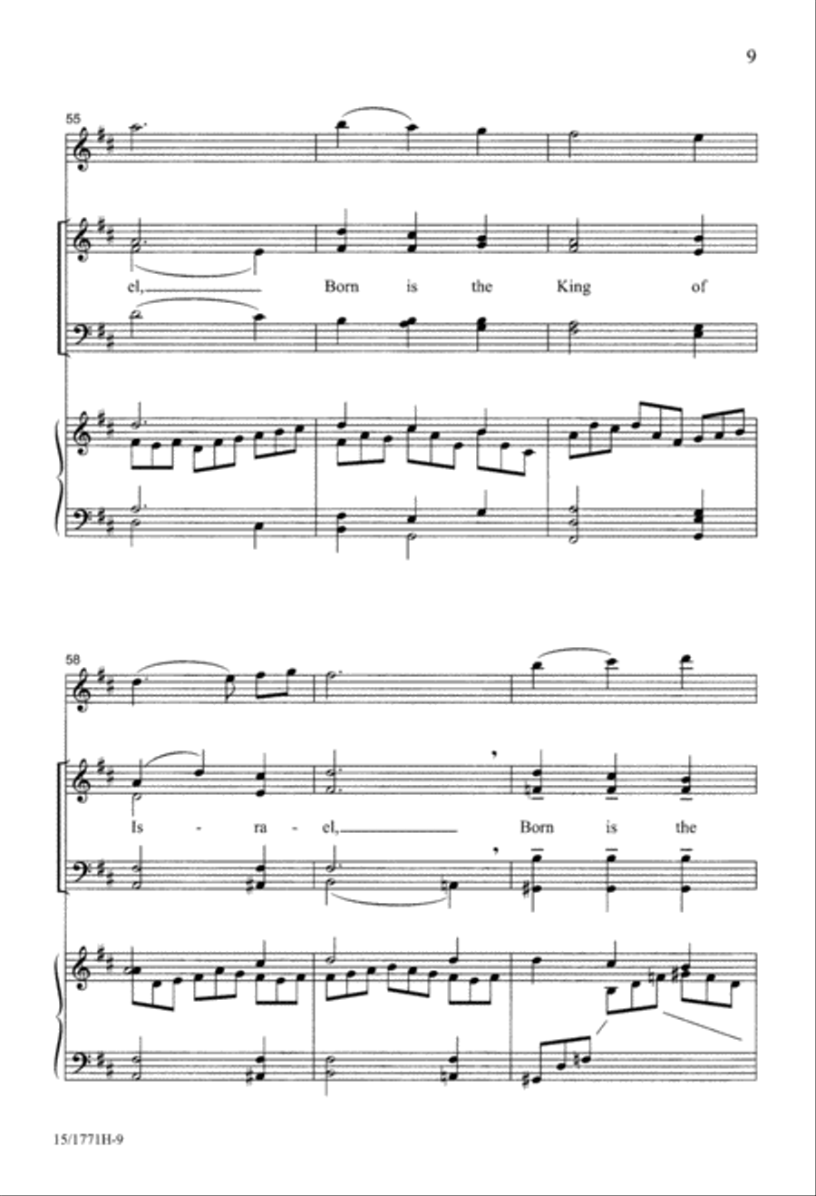 A Joyful Noel 4-Part scores gallery preview page 9