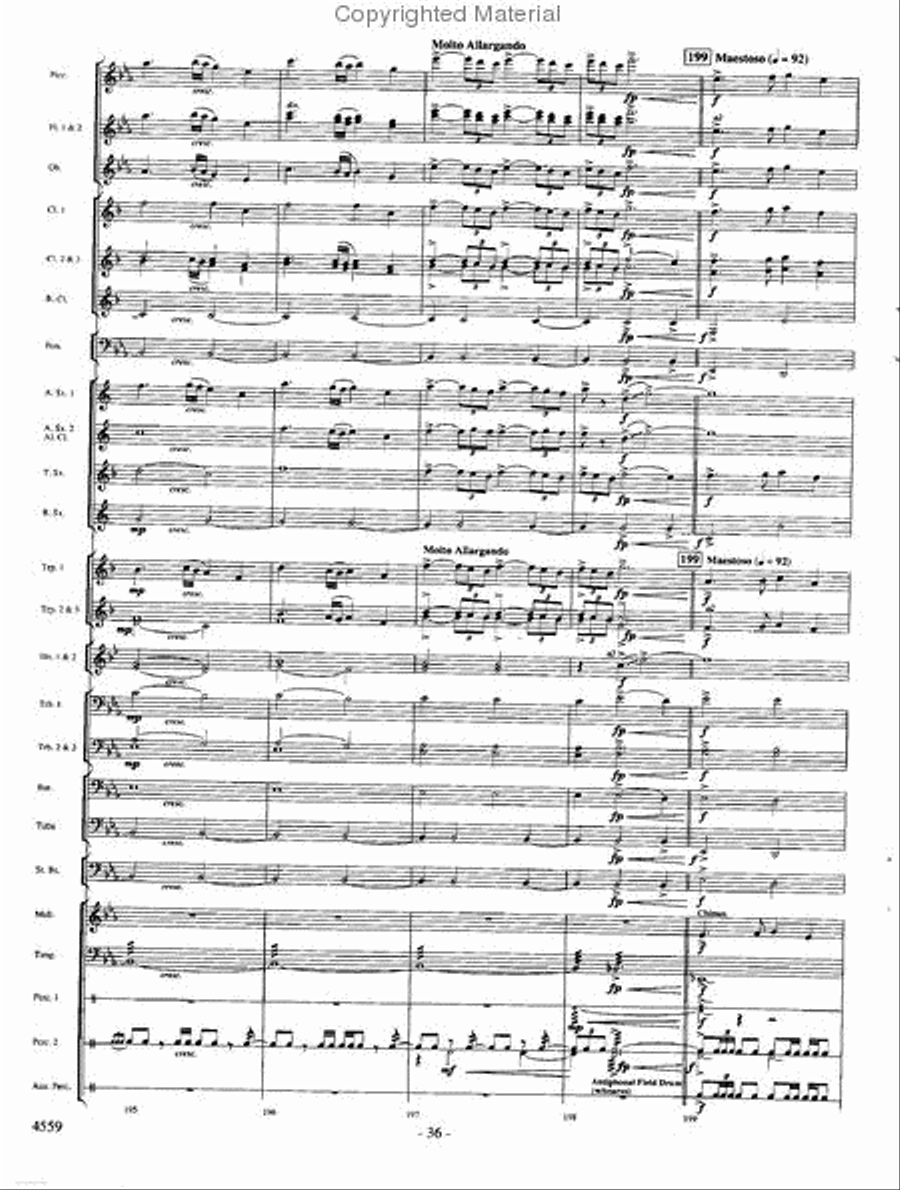 Into the Raging River Into the Raging River Concert Band scores gallery preview page 35