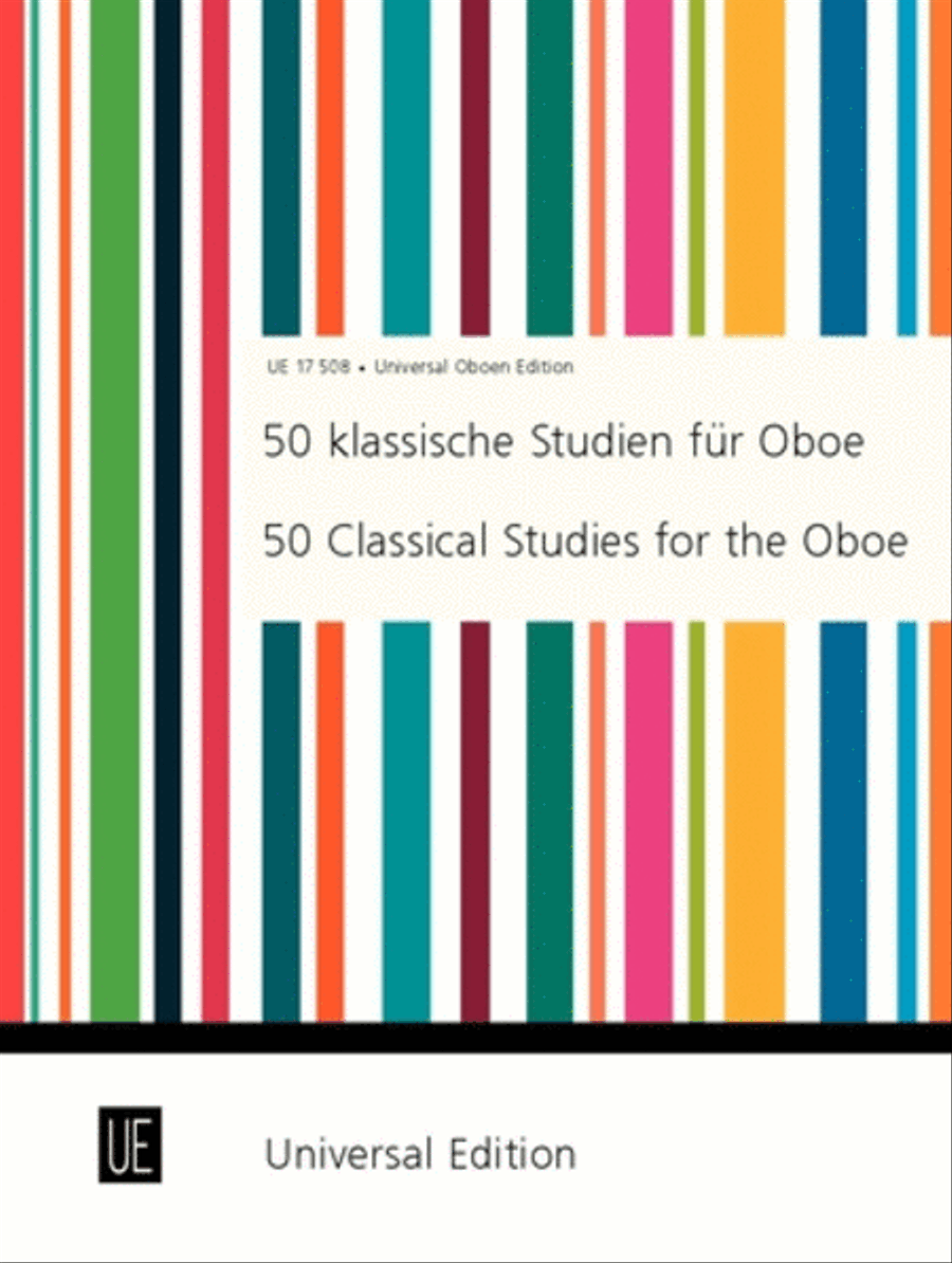 Classical Studies For Oboe, 50 Oboe Solo scores gallery preview page 1