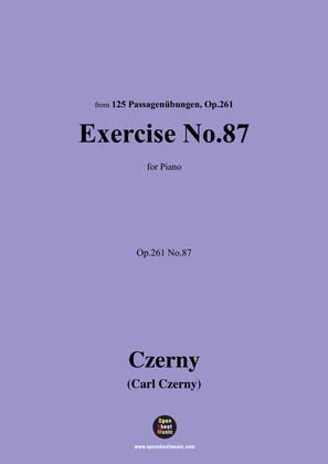 C. Czerny-Exercise No.87,Op.261 No.87