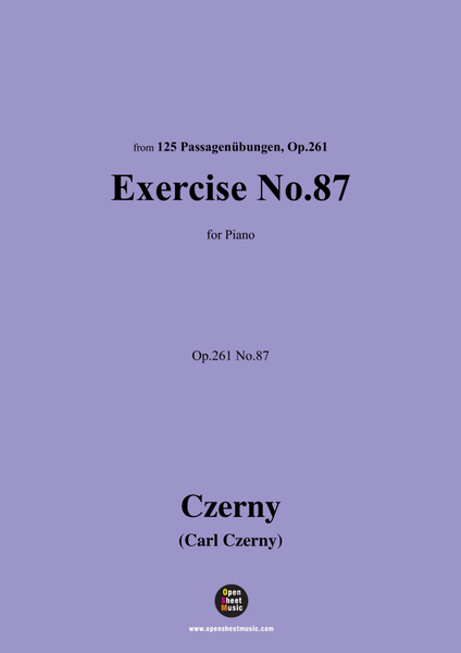 C. Czerny-Exercise No.87,Op.261 No.87 image number null