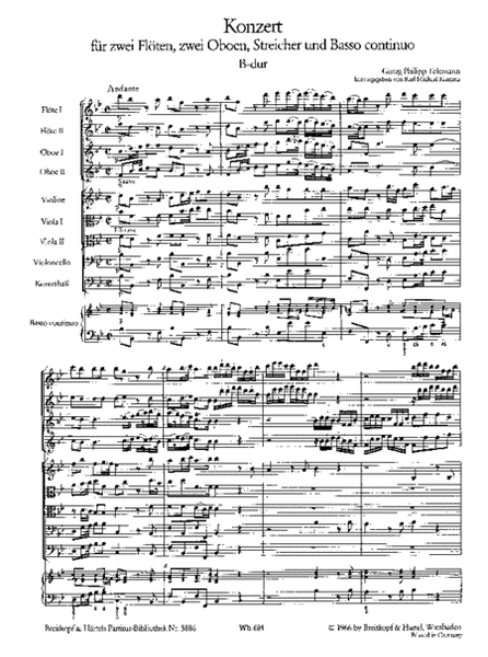Concerto in Bb major TWV 54:B2