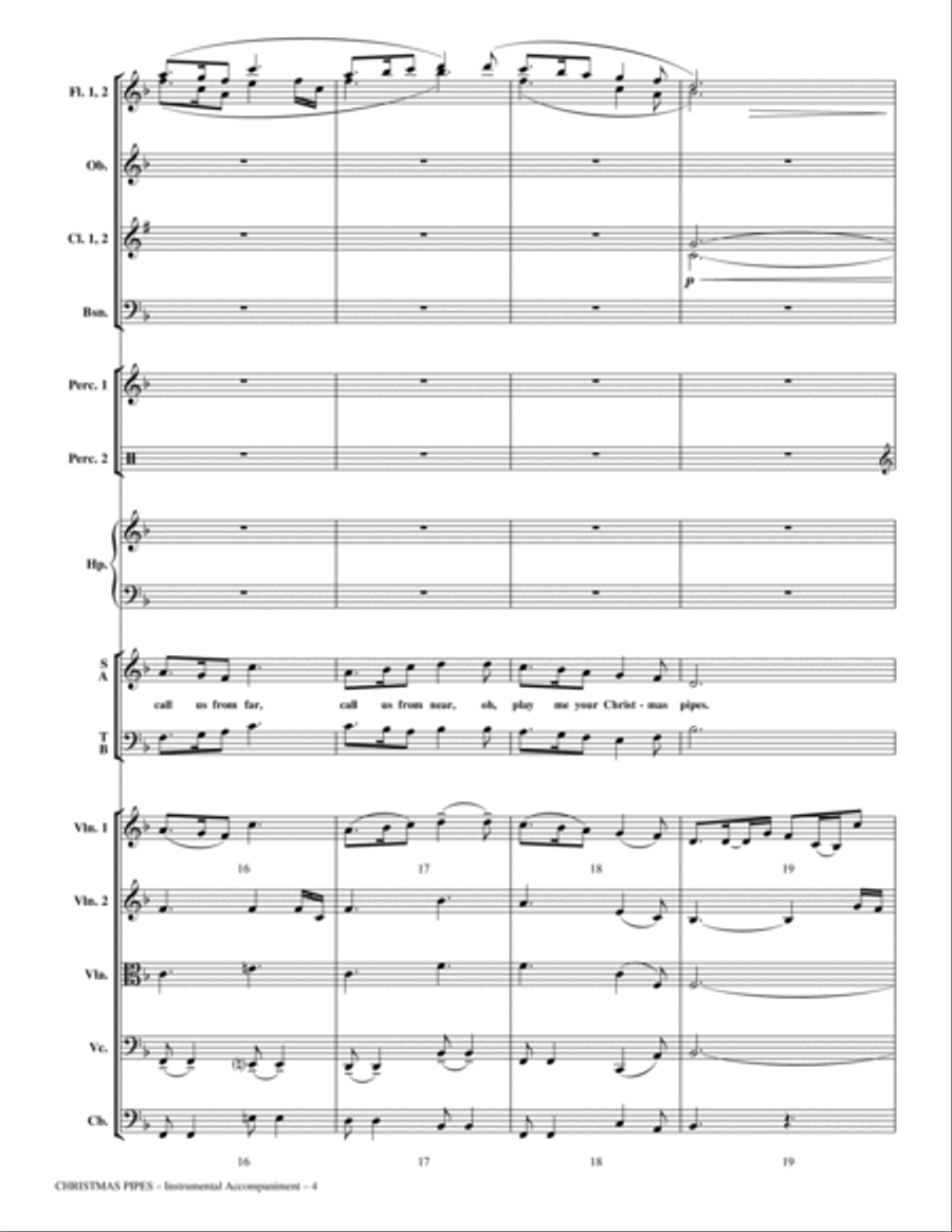 Christmas Pipes - Full Score Choir scores gallery preview page 4