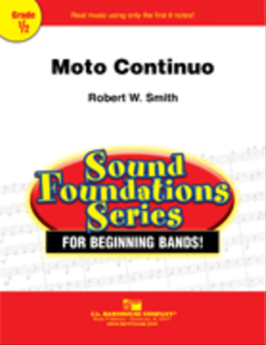 Moto Continuo Moto Continuo Concert Band scores gallery preview page 1