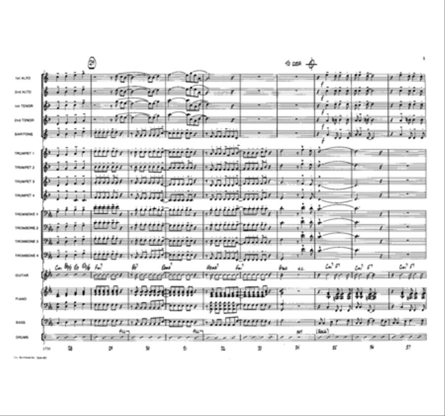 Welcome to the Warp Zone Jazz Ensemble scores gallery preview page 5