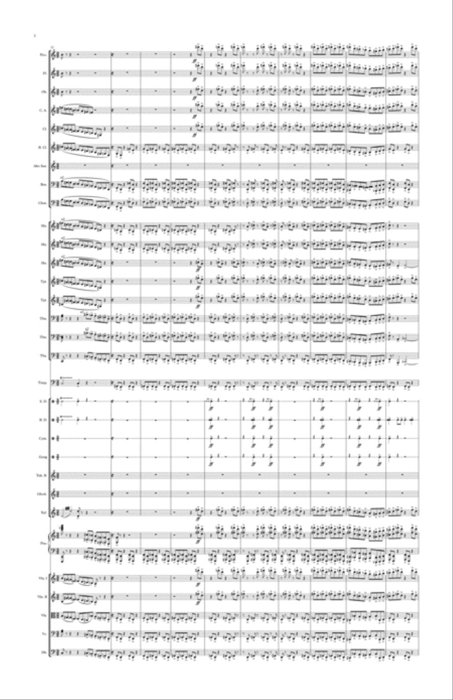 Symphony No.29 (Transformation) Score and parts Large Ensemble scores gallery preview page 2