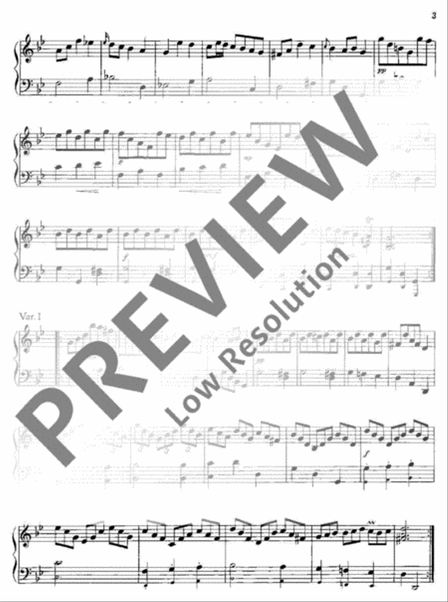 Theme and Variations Harp scores gallery preview page 4