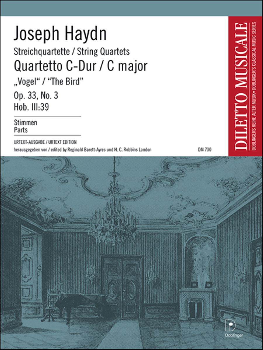 Streichquartett C-Dur op. 33 / 3 String Quartet scores gallery preview page 1