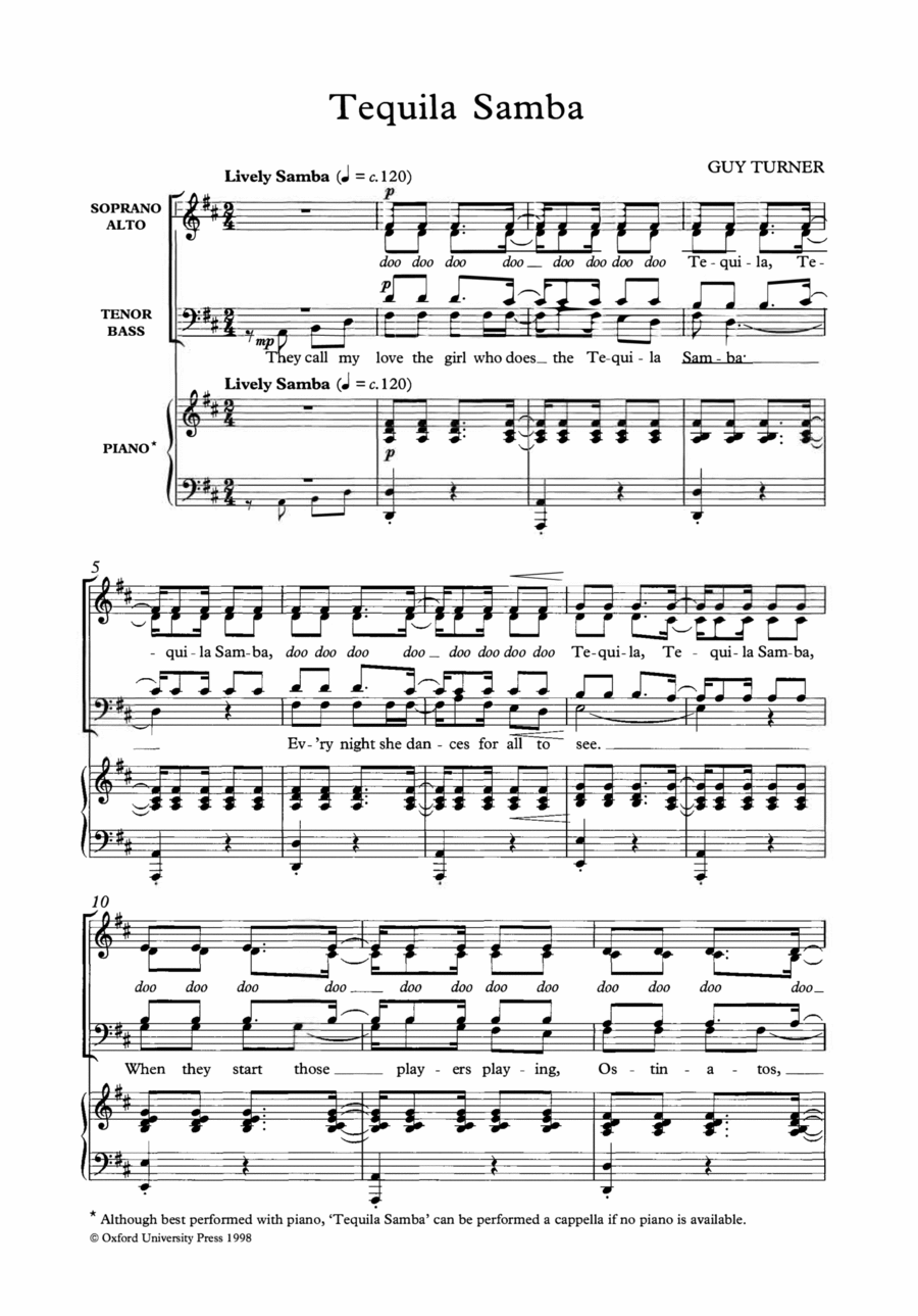Tequila Samba Tequila Samba 4-Part scores gallery preview page 1