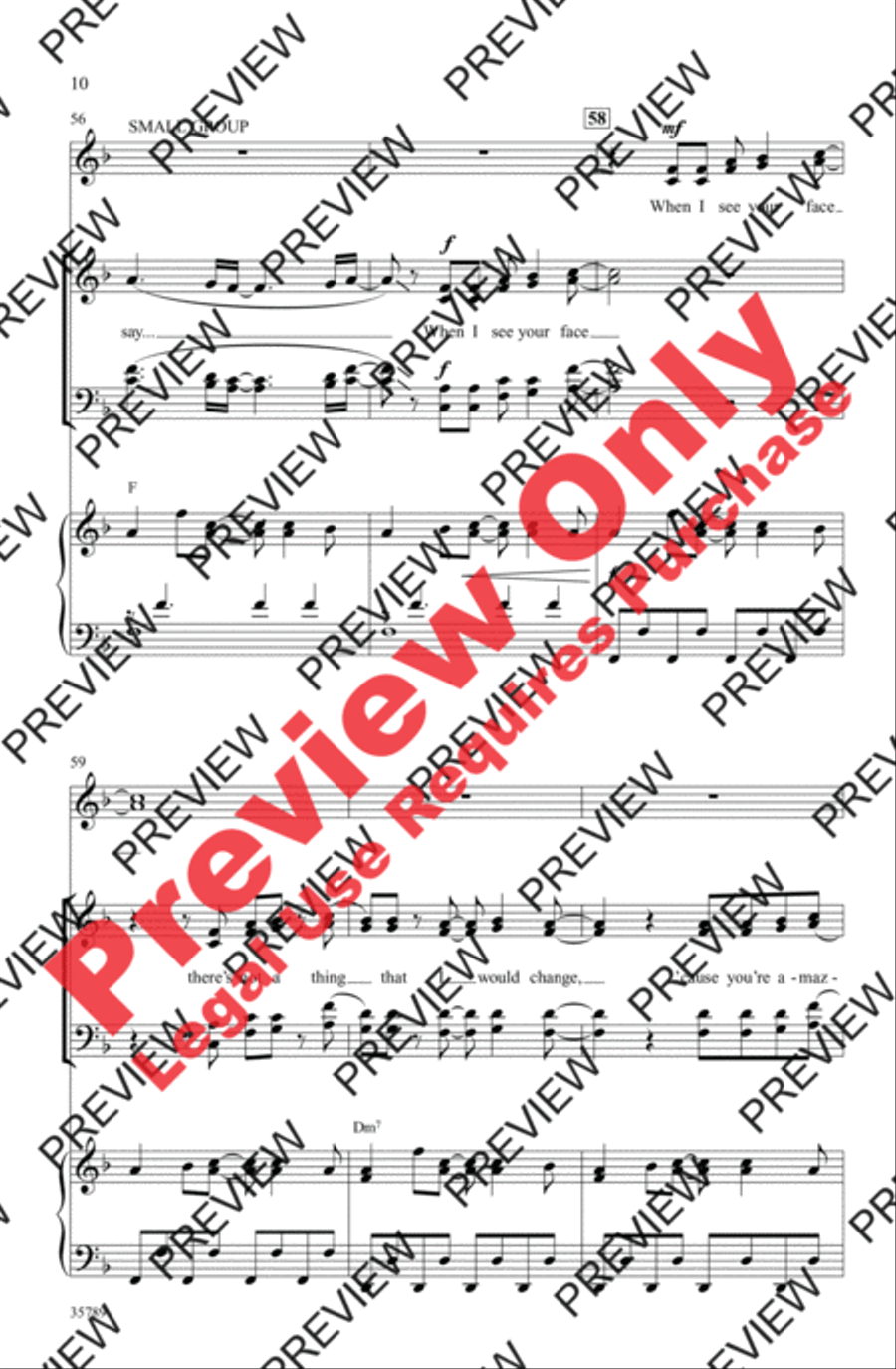 Just the Way You Are (Amazing) 4-Part scores gallery preview page 10