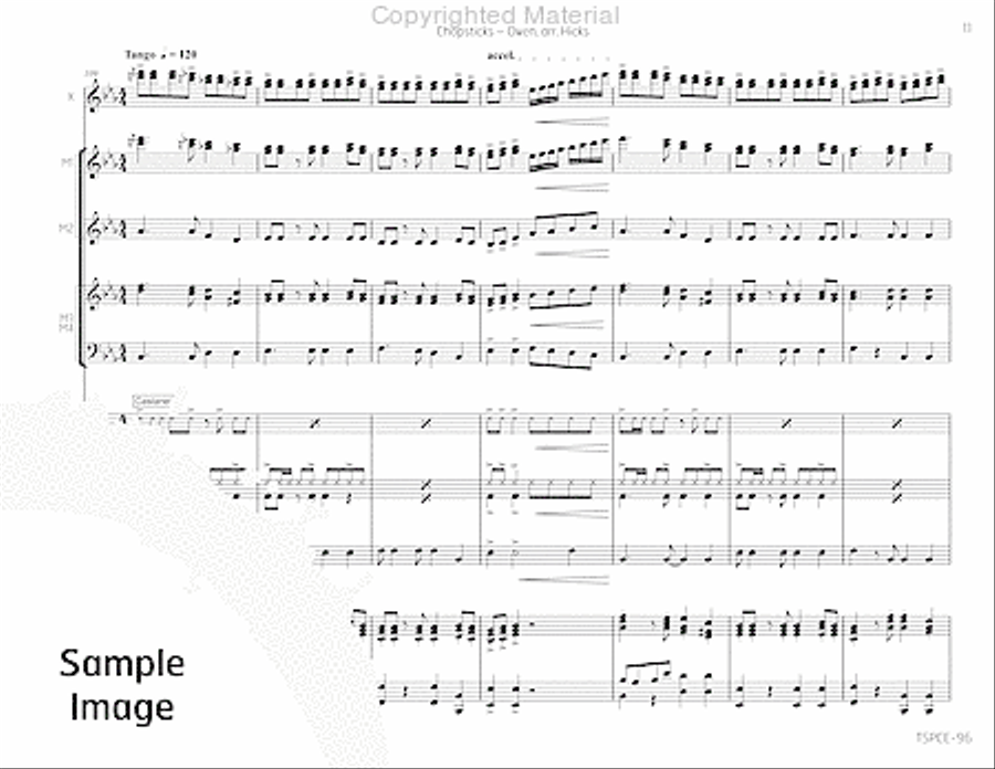 Chopsticks Percussion Ensemble scores gallery preview page 16