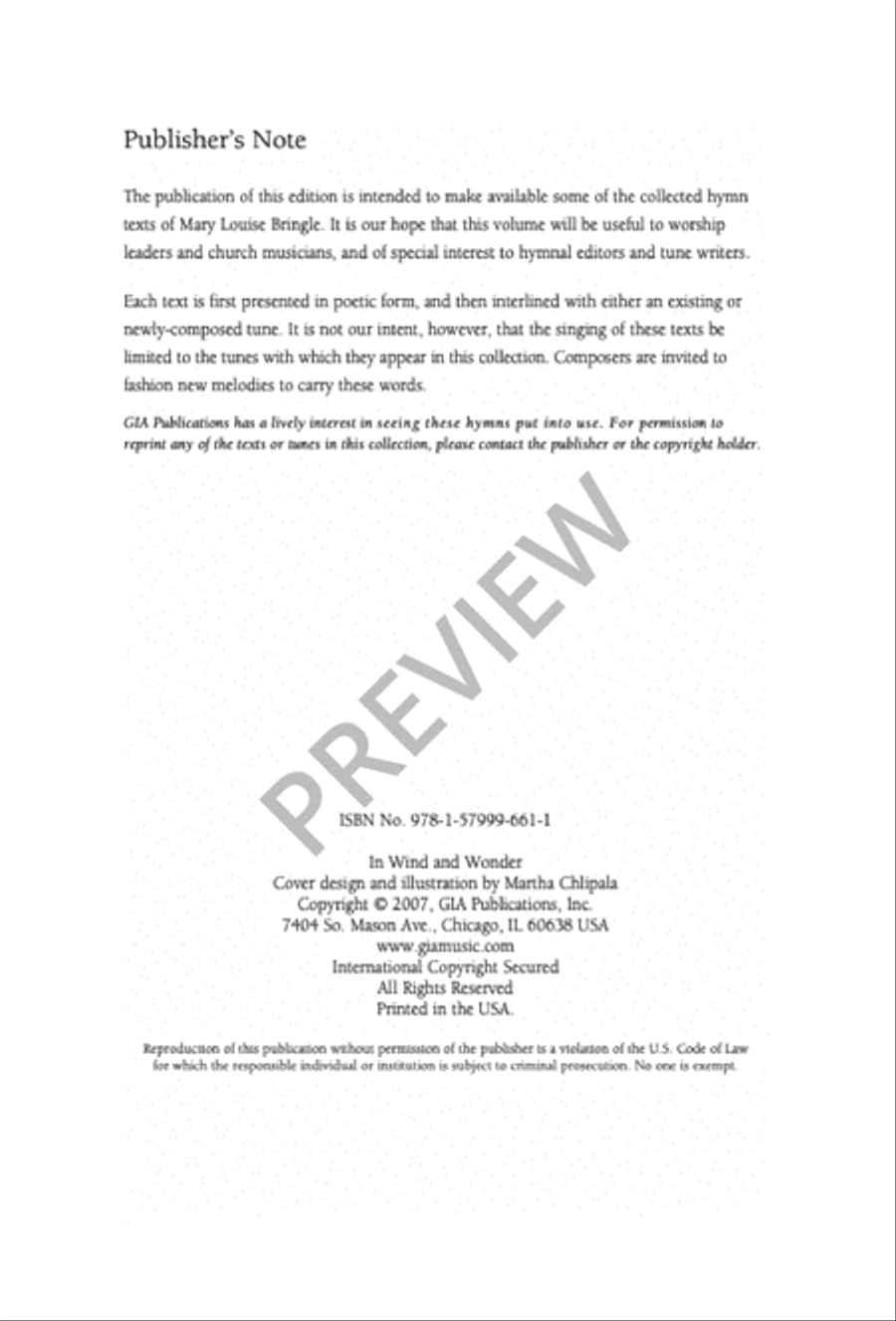 In Wind and Wonder Easy Piano scores gallery preview page 4