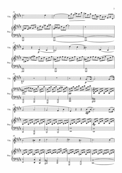 Beethoven: Piano Sonata No.14 in C sharp minor Op 27 No.2 ("Moonlight Sonata") Mvt.I - Violin/Piano image number null