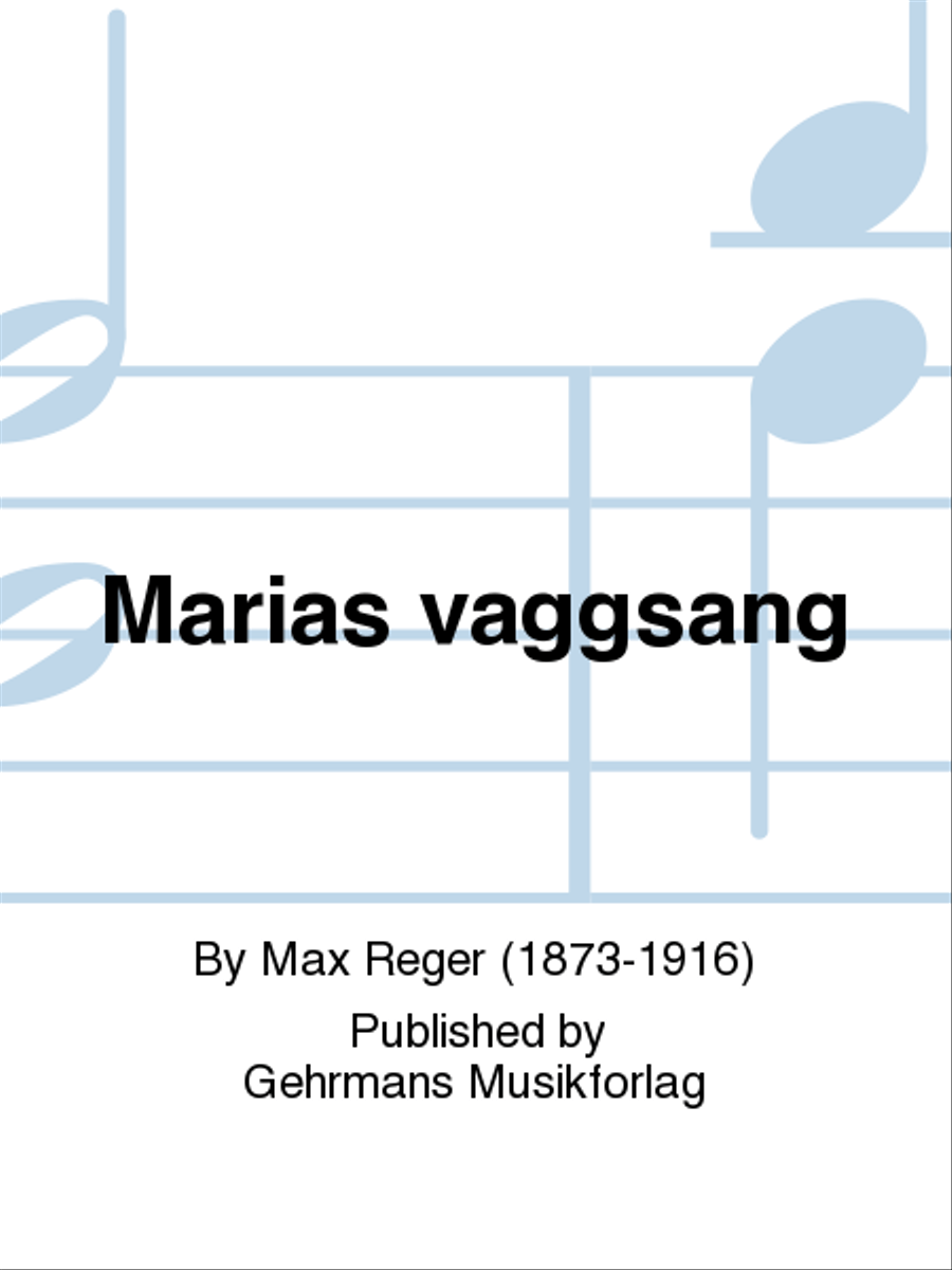Marias vaggsang Marias vaggsang SSA scores gallery preview page 1